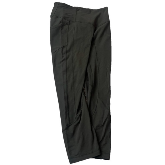 Lululemon Athletica High Rise All The Right Places Crop II 23” Sz 6 Dark Olive - Picture 9 of 14